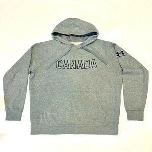 Under Armour Hoodie  Coldgear Medium Grey Sweatshirt Sweater Joggers Medium Warm